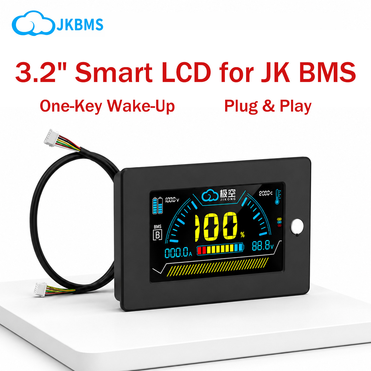 Smart Bms - Tela de Exibição LCD JIKONG JK