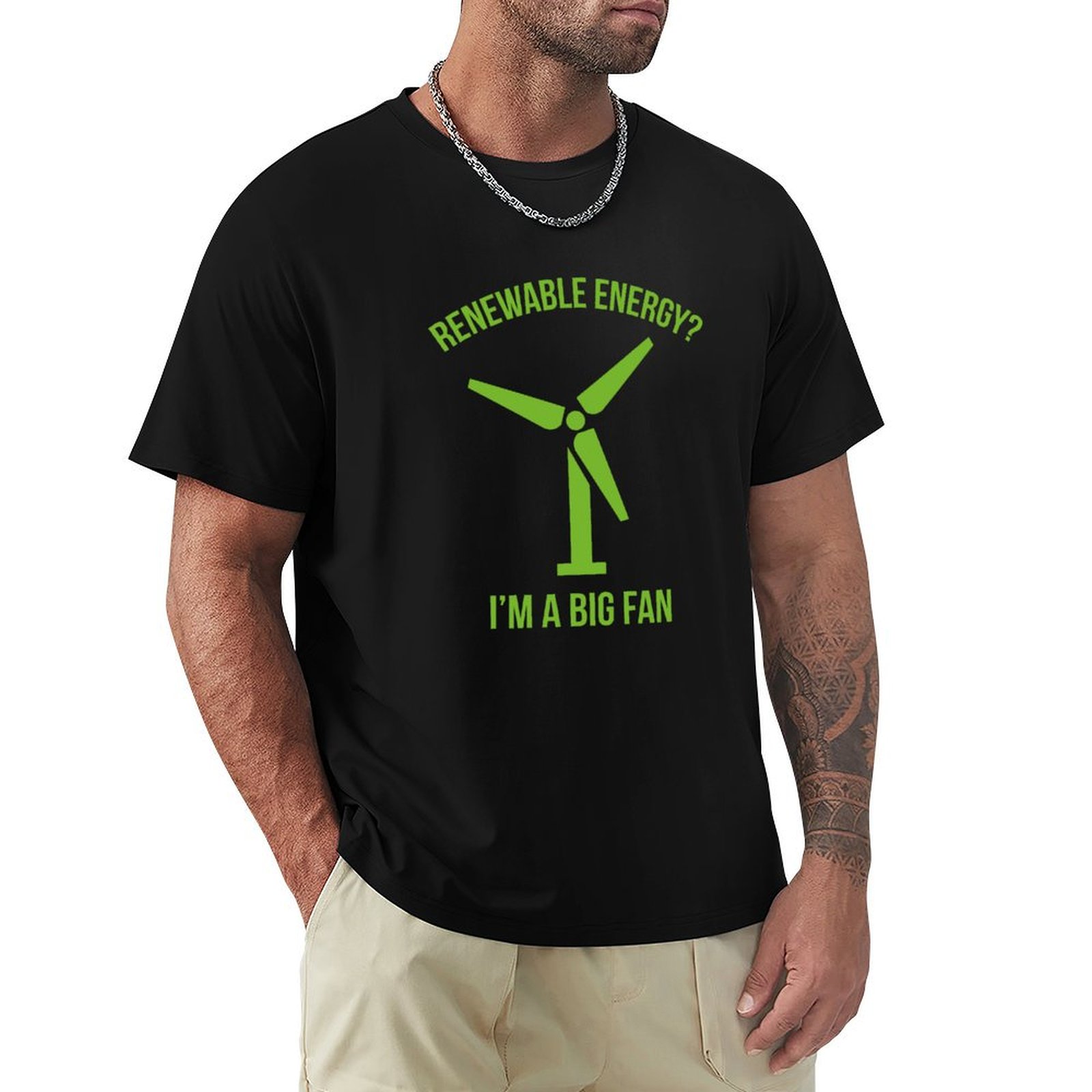 Renewable Energy Work - Camiseta de Energia Renovável para Trabalho