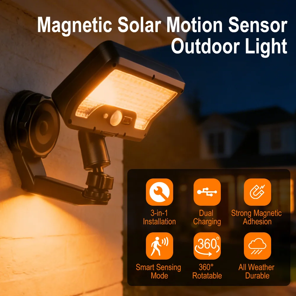 Luzes de Sensor de Movimento B - Waterproof Junction Box Solar avaliação e preço