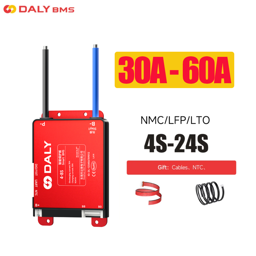 Daly Smart UART BMS 30A 40A 60 - Smart Bms avaliação e preço