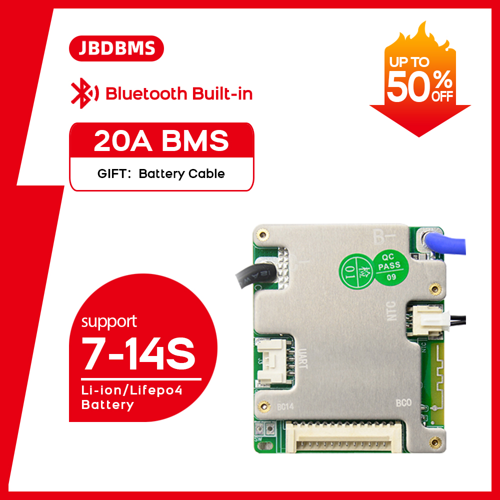 JBD Smart BMS 7S-14S 8S 9S 10S - Smart Bms avaliação e preço