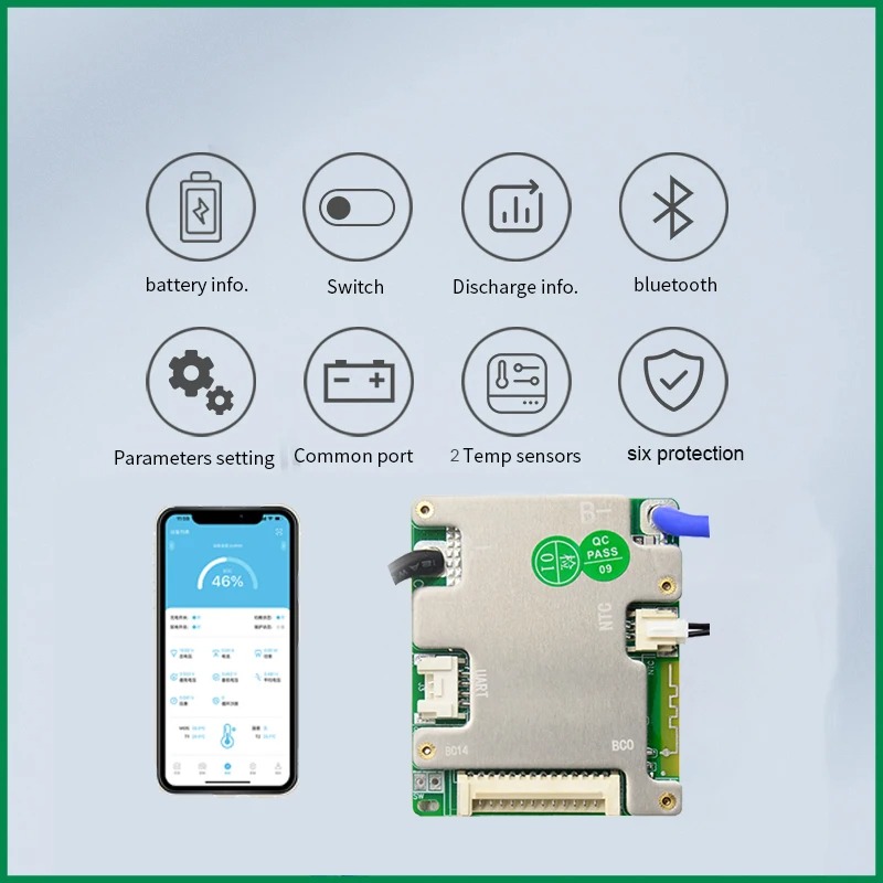 JBD Smart BMS 7S-14S 8S 9S 10S - Smart Bms avaliação e preço